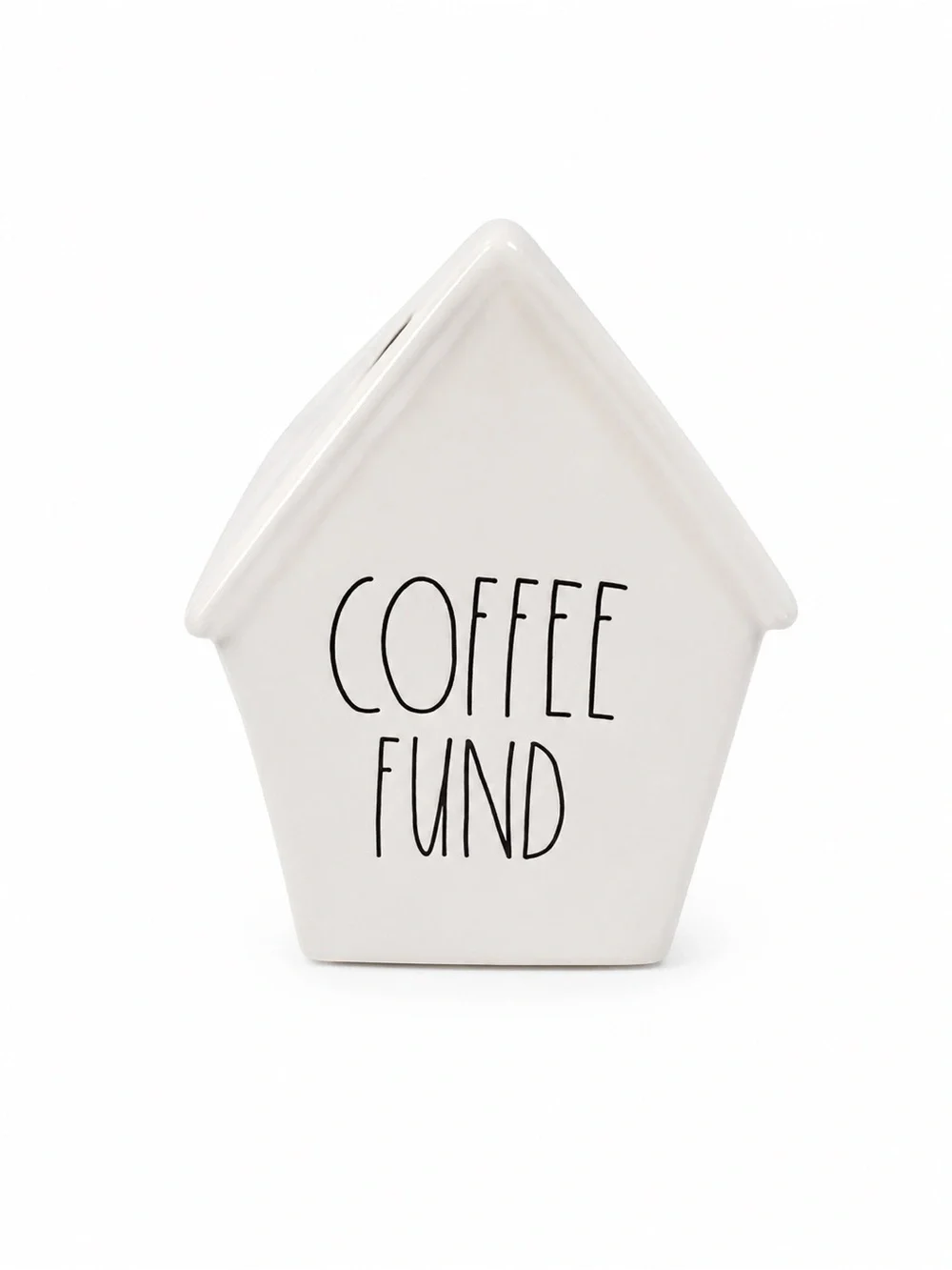 Rare HTF Discontinued | Rae Dunn COFFEE FUND Ceramic House Bank